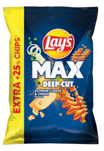 Lay's Max Deep-Cut o smaku sera i cebulki 150G