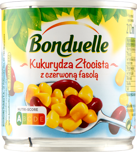Bonduelle Kukurydza Złocista z czerwoną fasolą 170 g