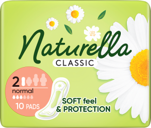 Naturella Classic Normal rozmiar 2 Podpaski ze skrzydełkami, × 10