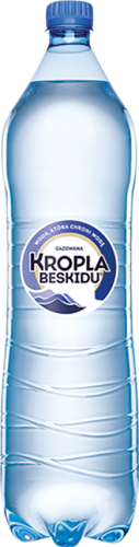 Kropla Beskidu Naturalna woda mineralna gazowana 1,5 l (plus KAUCJA)