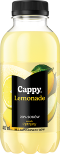 Cappy Lemonade Napój niegazowany smak cytryny 400 ml (plus KAUCJA)
