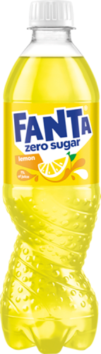 Fanta Zero Sugar Napój gazowany o smaku cytrynowym 500 ml (plus KAUCJA)