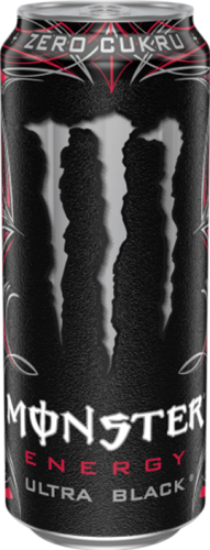 Monster Energy Ultra Black Gazowany napój energetyczny 500 ml (plus KAUCJA)