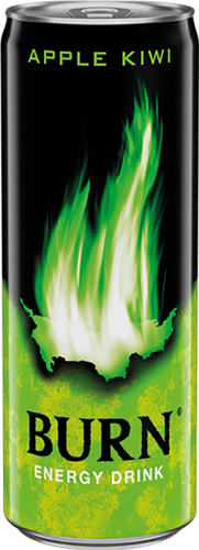 Burn Apple Kiwi Gazowany napój energetyczny 250 ml (plus KAUCJA)