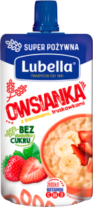 Lubella Owsianka z bananami truskawkami 100 g