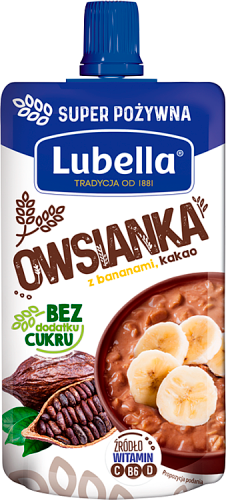 Lubella Owsianka z bananami kakao 100 g