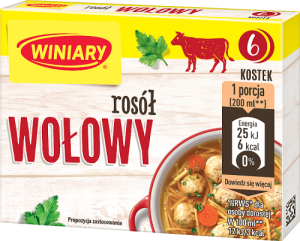 Winiary Rosół wołowy 60 g (6 sztuk)