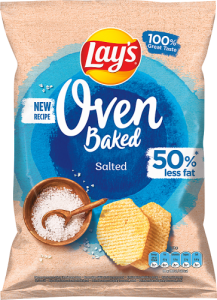 Lay's Oven Baked Pieczone formowane chipsy ziemniaczane solone 110 g