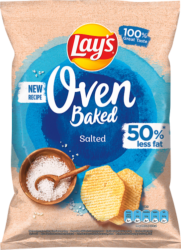 Lay's Oven Baked Pieczone formowane chipsy ziemniaczane solone 110 g
