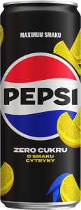 Pepsi-Cola Zero cukru Napój gazowany o smaku cytryny 330 ml (plus KAUCJA)