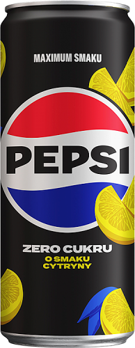 Pepsi-Cola Zero cukru Napój gazowany o smaku cytryny 330 ml (plus KAUCJA)