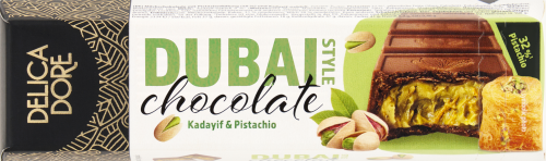 Delicadore Czekolada mleczna z nadzieniem pistacjowym i ciastem Kadayif 70 g