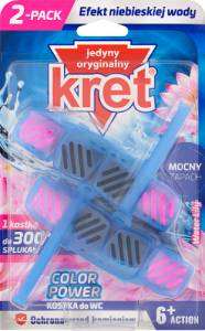 Kret Color Power Water Lily Kostka do WC 2 x 40 g