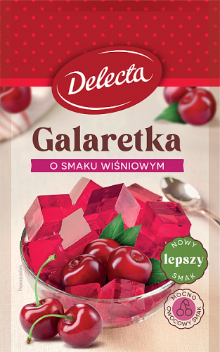 Delecta Galaretka o smaku wiśniowym 70 g