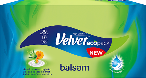 Velvet Balsam Chusteczki uniwersalne z ekstraktem z aloesu i nagietka 70 sztuk