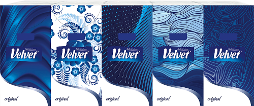 Velvet Original Chusteczki higieniczne 10 x 10 sztuk