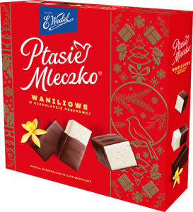E. Wedel Ptasie mleczko waniliowe w czekoladzie deserowej 340 g