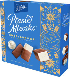 E. Wedel Ptasie mleczko śmietankowe w czekoladzie mlecznej 340 g