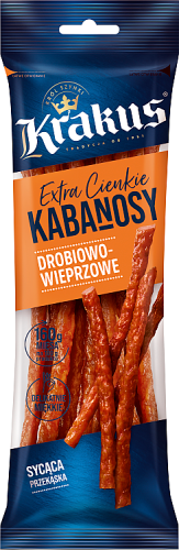 Krakus Extra cienkie kabanosy drobiowo-wieprzowe 95 g