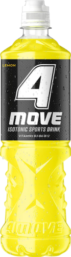 4Move Napój izotoniczny niegazowany o smaku cytrynowym 750 ml (plus KAUCJA)