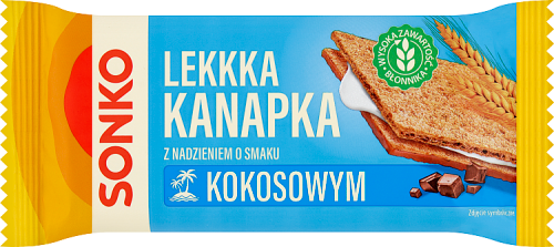 Sonko Lekkka kanapka z nadzieniem o smaku kokosowym 30 g