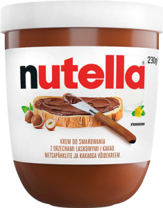 Nutella Krem do smarowania z orzechami laskowymi i kakao 230 g
