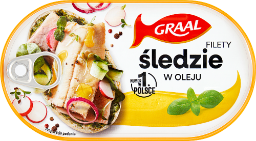 Graal Filety ze śledzia w oleju 170 g