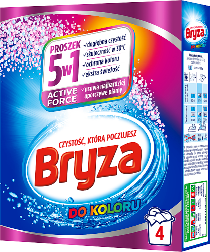 Bryza Active Force 5w1 Proszek do prania do koloru 260 g (4 prania)