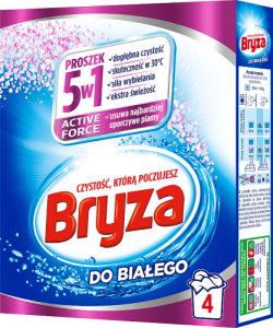Bryza Active Force 5w1 Proszek do prania do białego 260 g (4 prania)