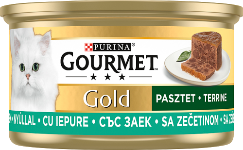 Gourmet Gold Karma dla kotów pasztet z kawałkami królika 85 g