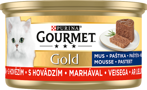 Gourmet Gold Karma dla kotów mus z wołowiną 85 g