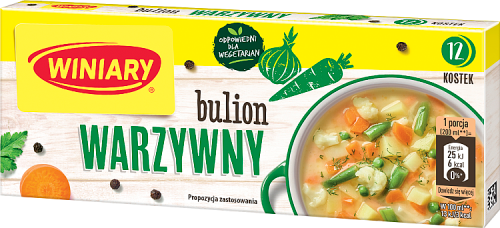 Winiary Bulion warzywny 120 g (12 sztuk)