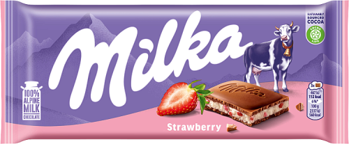 Milka Czekolada mleczna truskawkowa 100 g