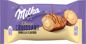 Milka Choco Croissant Rogalik z ciasta francuskiego z nadzieniem o smaku waniliowym 50 g
