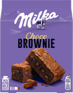 Milka Choco Brownie Ciastka z czekoladą i kawałkami czekolady mlecznej 150 g (6 x 25 g)