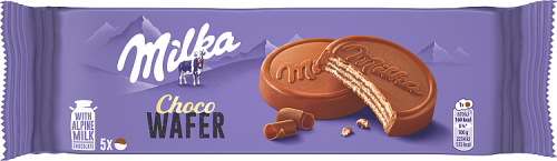 Milka Choco Wafer Wafelek Z Kremem Kakaowym Oblany Czekoladą Mleczną 150 G (5 X 30 G)