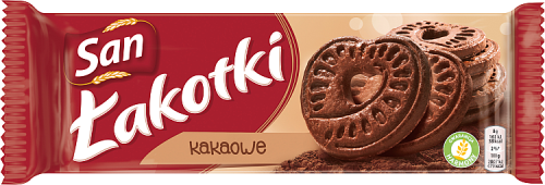 San Łakotki Herbatniki kakaowe 168 g