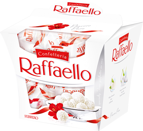 Raffaello Chrupiący wafelek z kokosem i całym migdałem w środku 150 g