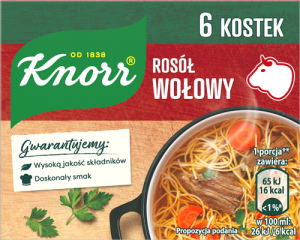 Knorr Rosół wołowy 60 g (6 x 10 g)