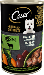 Cesar Natural Goodness Mokra karma dla psów bogaty w jagnięcinę 400 g