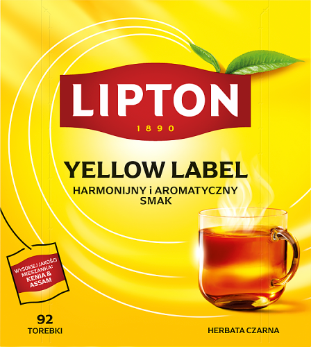Lipton Yellow Label Herbata czarna 184 g (92 torebki)