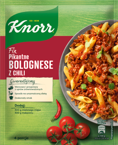 Knorr Fix pikantne bolognese z chili 46 g