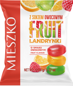 Mieszko Landrynki o smaku owocowym 90 g