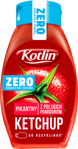 Kotlin Ketchup pikantny zero dodatku cukru 420 g