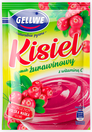 Gellwe Kisiel smak żurawinowy 38 g