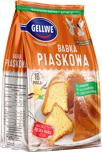 Gellwe Babka piaskowa mieszanka do domowego wypieku 375 g