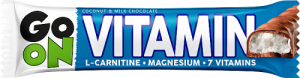 Go On Vitamin Baton kokosowy z l-karnityną magnezem i witaminami oblany mleczną czekoladą 45 g