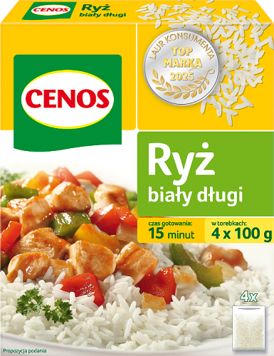 Cenos Ryż biały długi 400 g (4 x 100 g)