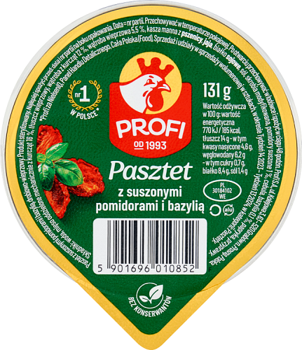 Profi Pasztet z suszonymi pomidorami i bazylią 131 g