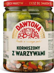 Dawtona Korniszony z warzywami 520 g